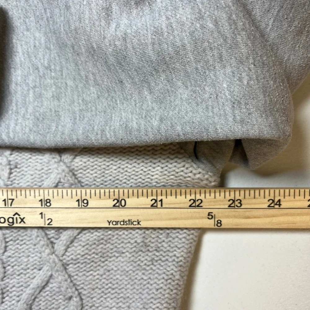 Common People Mens Cable Knit Crewneck Sweater‎ Size L Wool Blend Fisherman Core